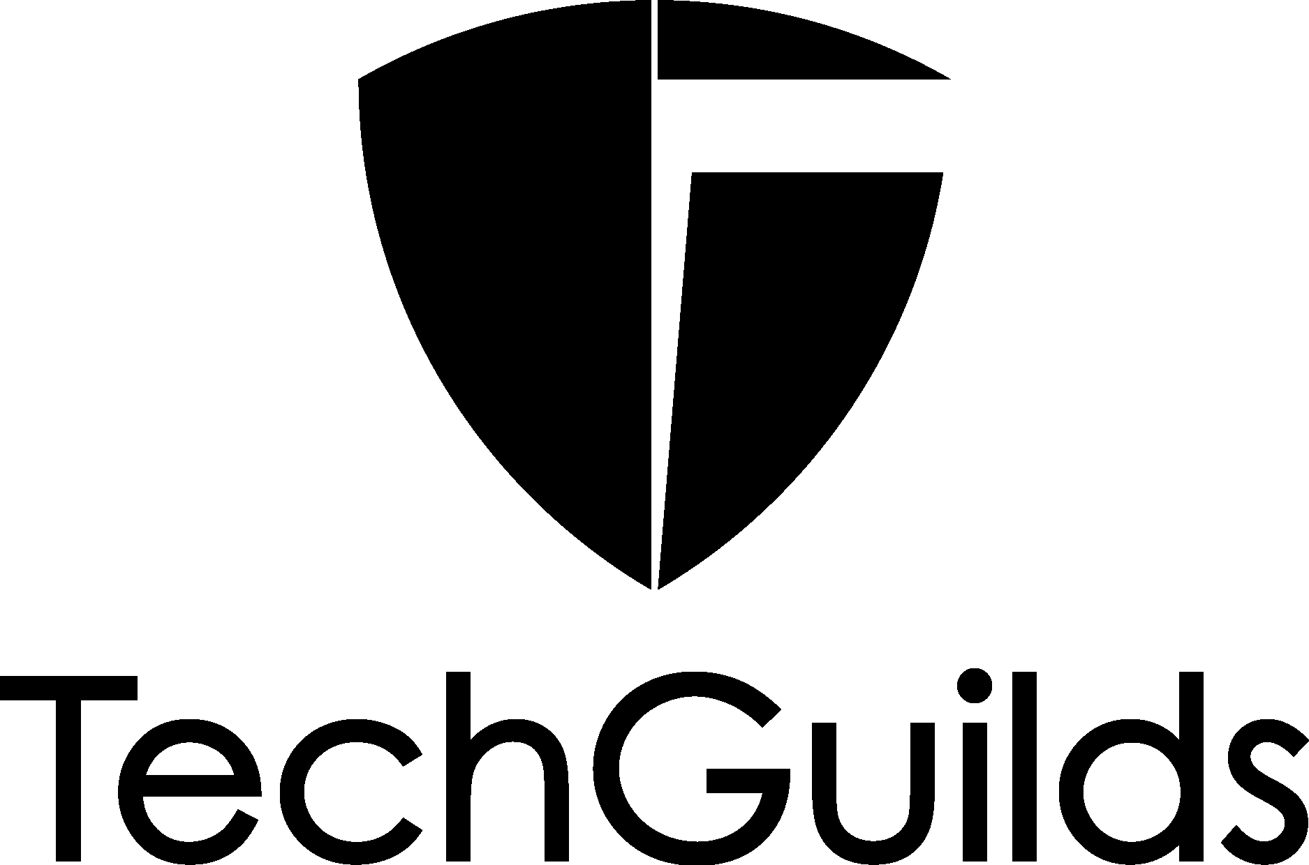 TechGuilds Black Logo Vector Logo